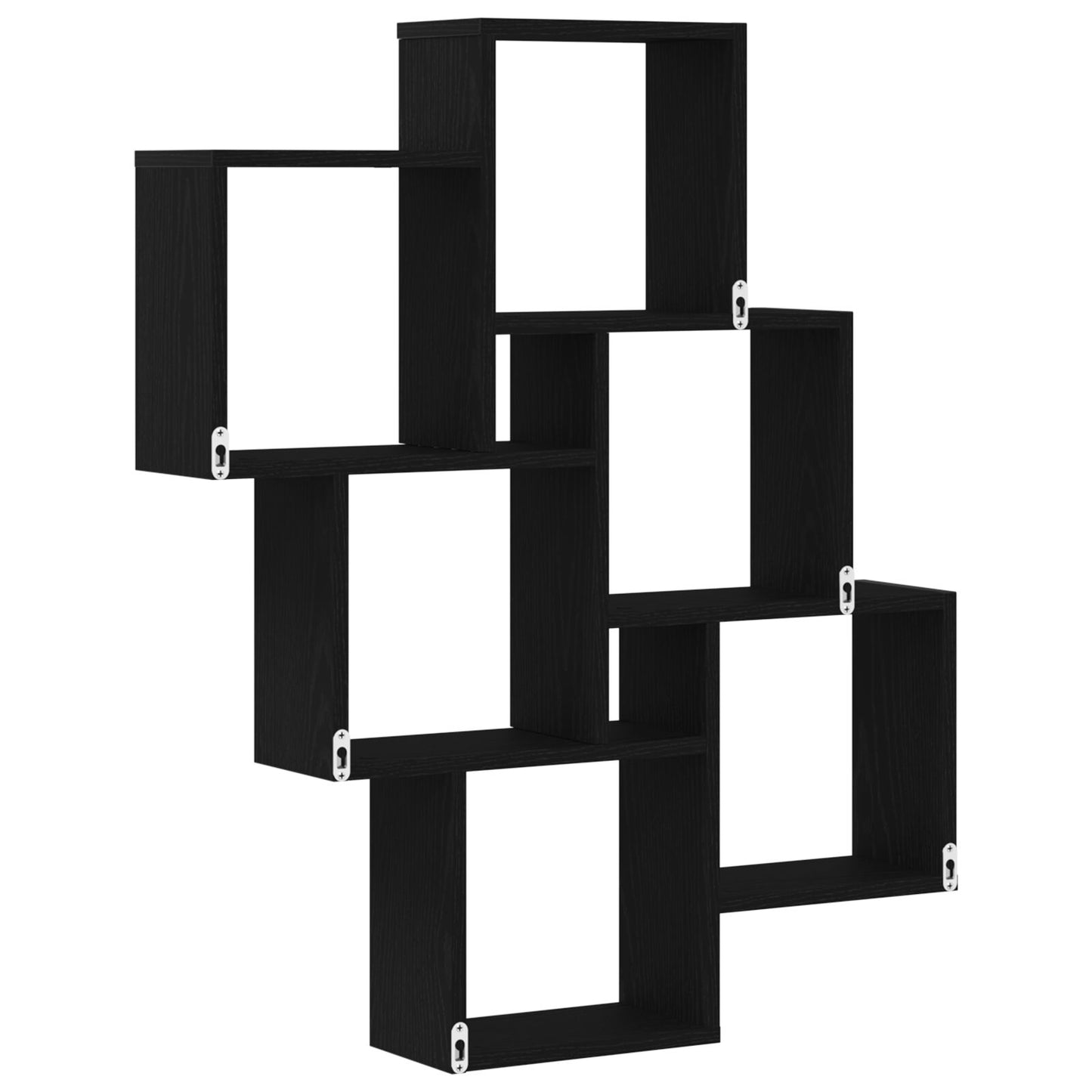 Veggskap i Svart Eik 78x15x92 cm, Bygget i Tre
