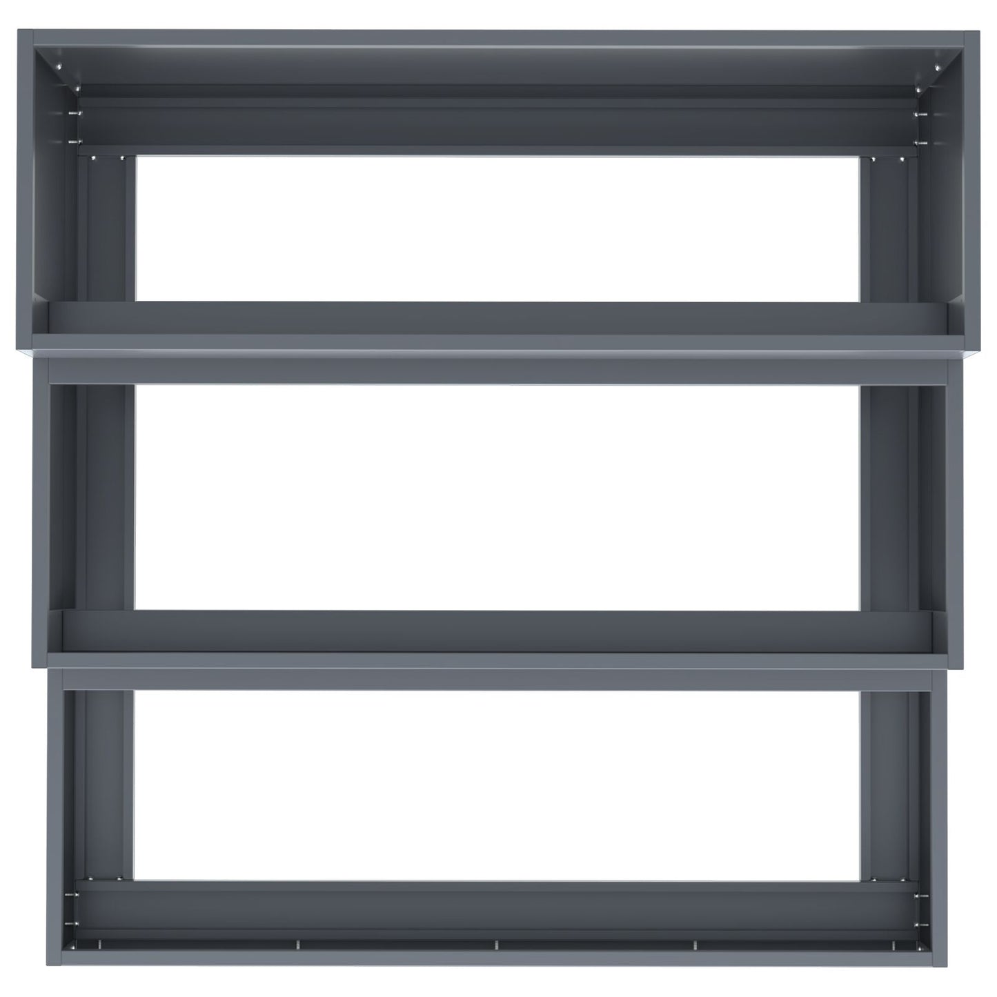 Utendørs Blomsterkasse Plantekasse Metall 3-tiers 90x90x35 cm Antrasitt stål