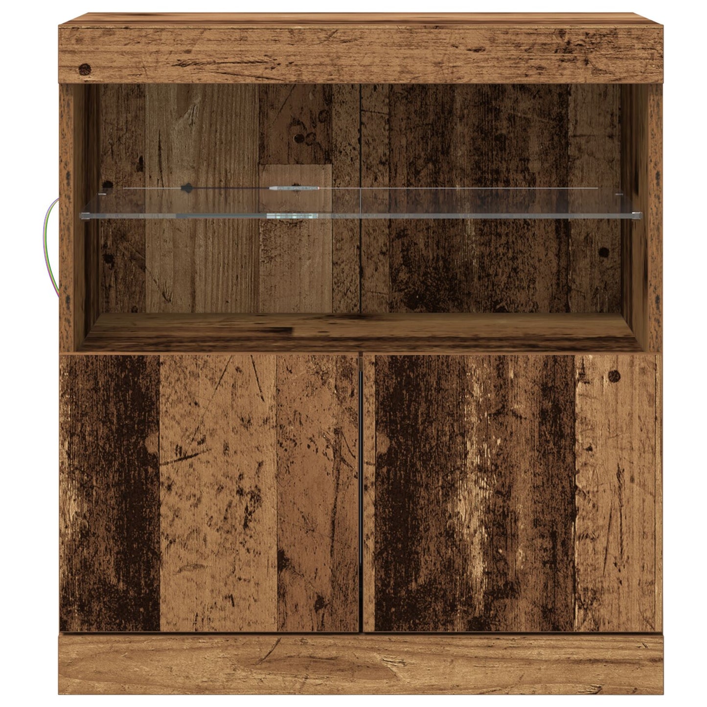 Skap med LED-lamper Gammet tre 60x37x67 cm