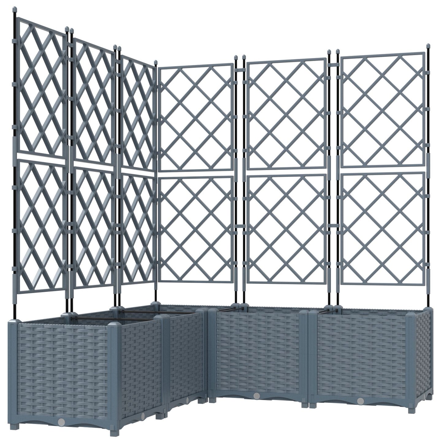 Hageespalje Plantekasse PP 120x120x143 cm