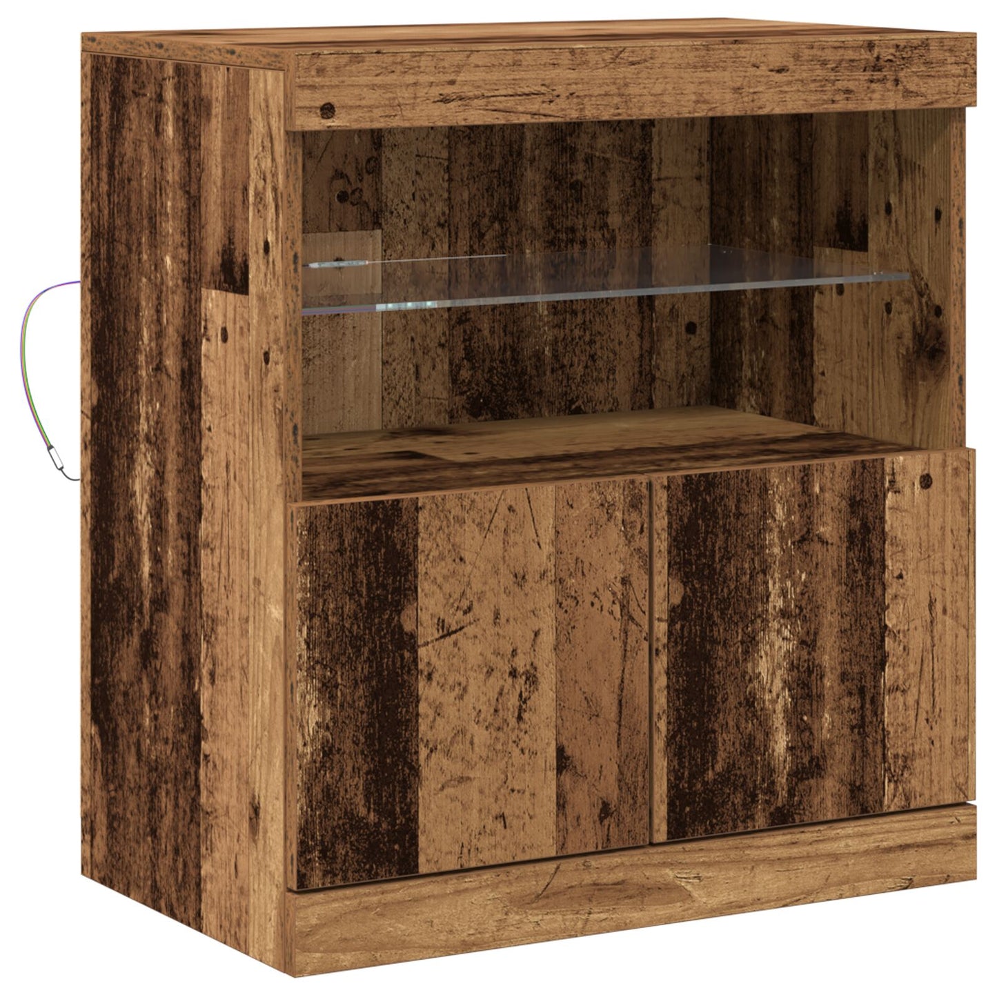 Skap med LED-lamper Gammet tre 60x37x67 cm