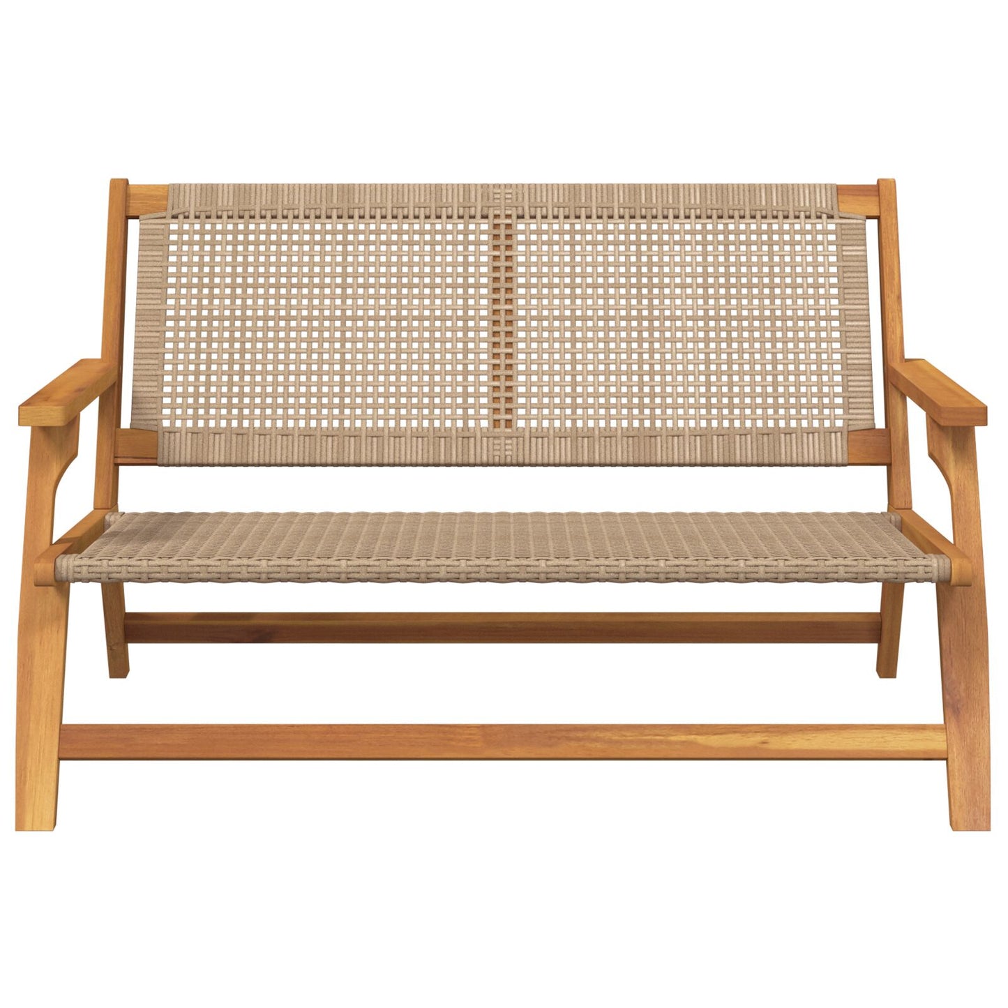 hagebenk beige 122x76x73.5 cm solid akasietre