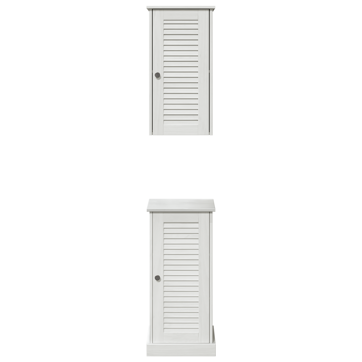 Baderomsinnredningssett 2 pcs antikk hvit 37 x 34 x 80 cm