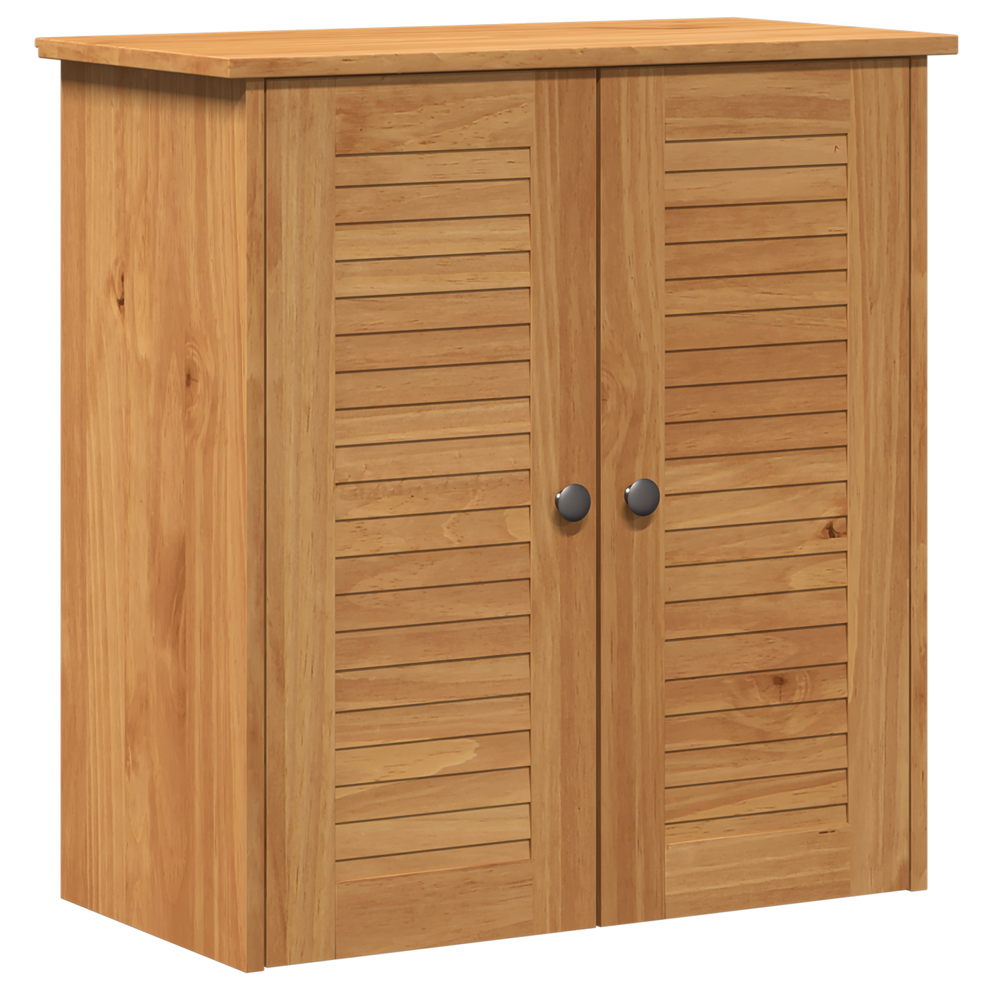 Baderomsinnredningssett med hylle 2 pcs Brun 67,5 x 34 x 80 cm
