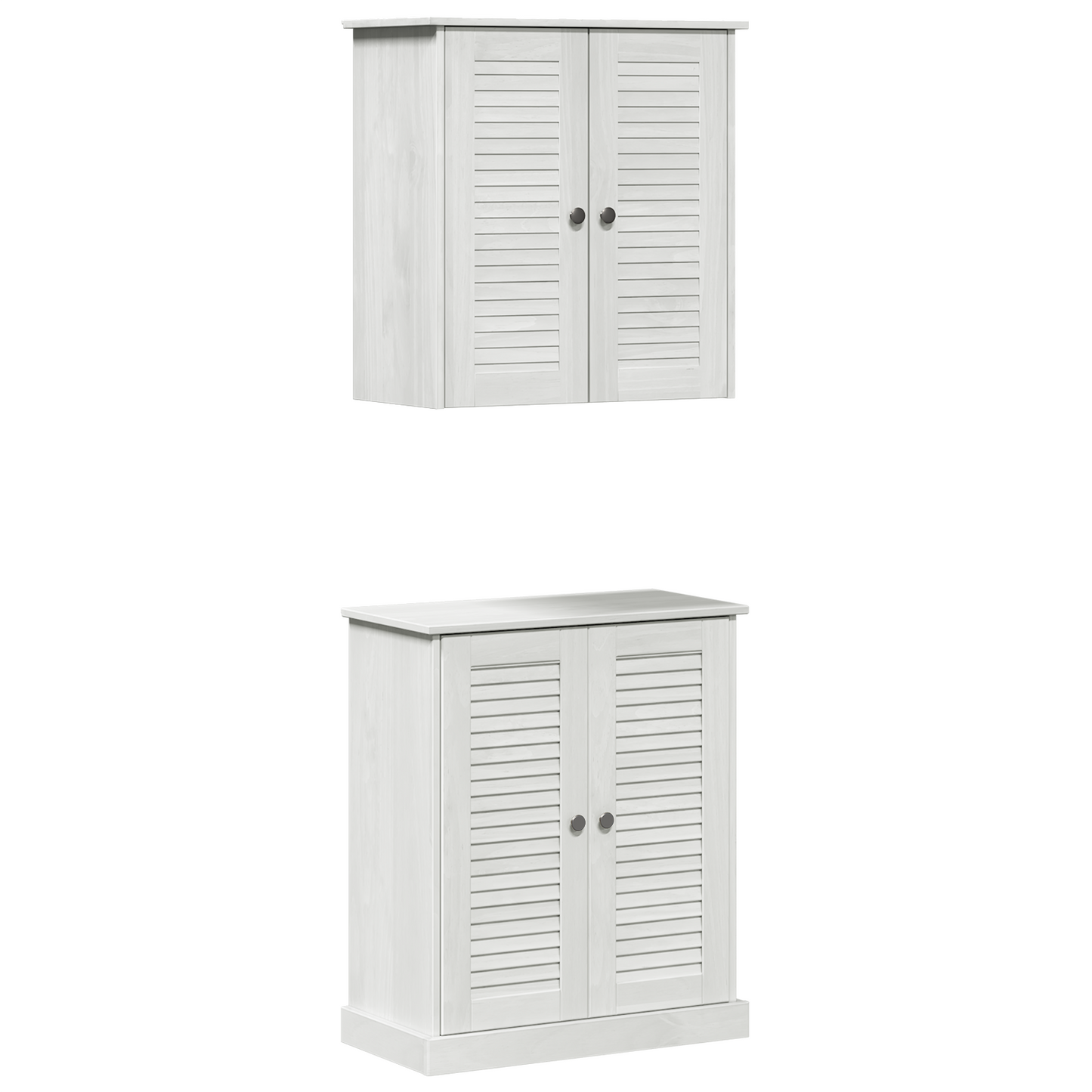 Baderomsinnredningssett med hylle 2 pcs Brun 67,5 x 34 x 80 cm