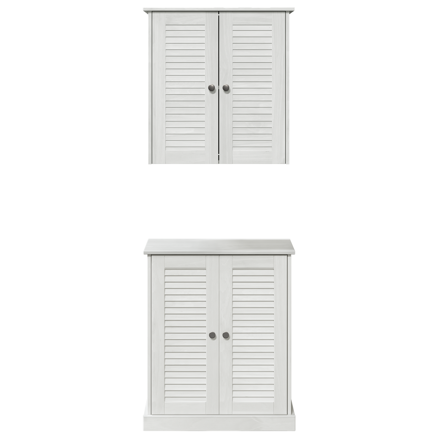 Baderomsinnredningssett med hylle 2 pcs Brun 67,5 x 34 x 80 cm