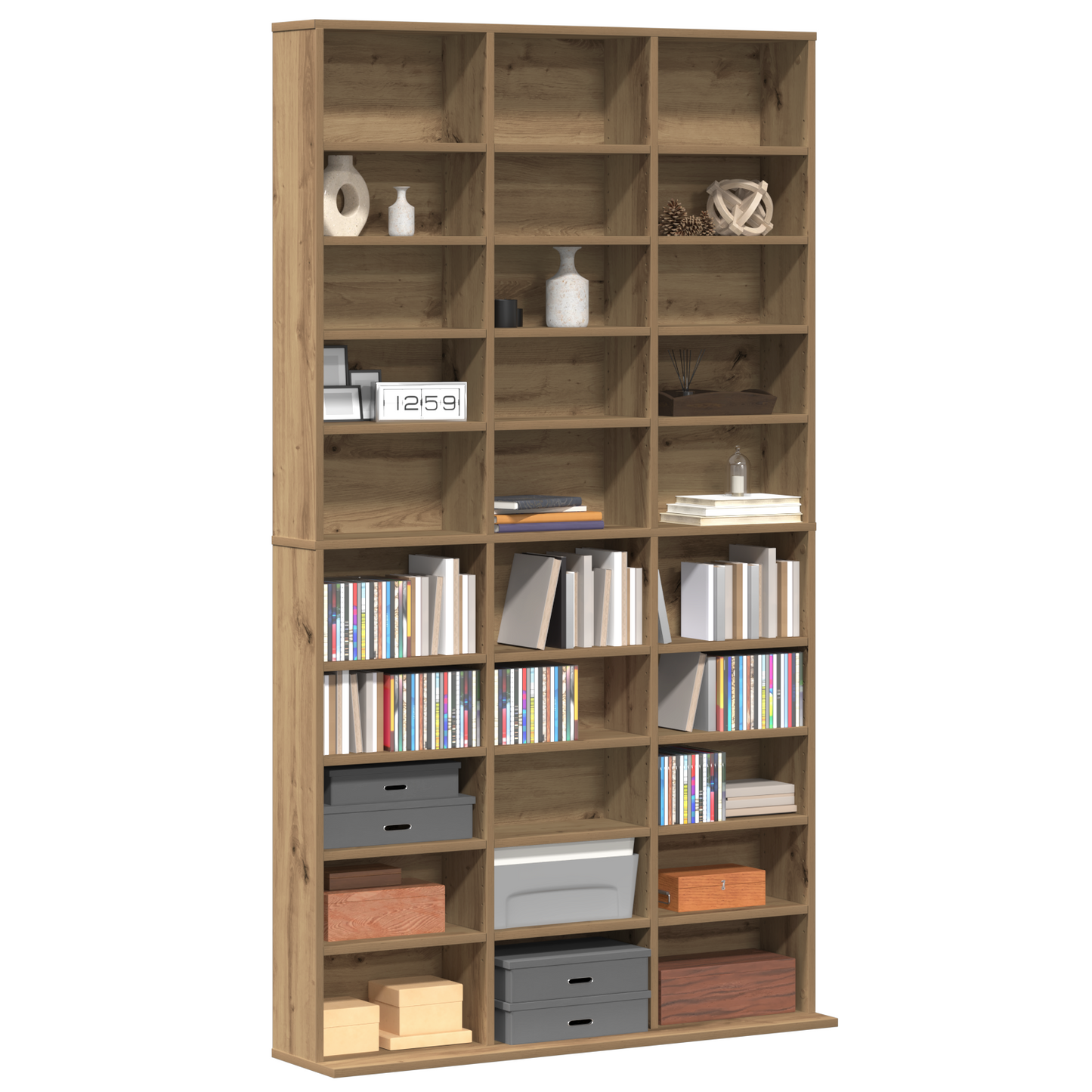 Bokhylle Artisan Eik - 101x23x177.5 cm laget av
