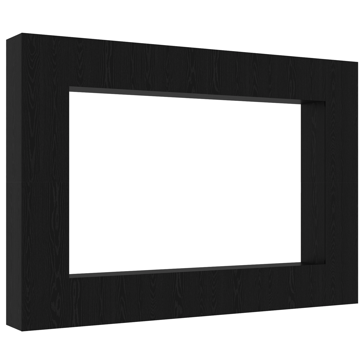 12 Delt TV Benk Set Veggmontert Svart Eik Konstruksjonstre