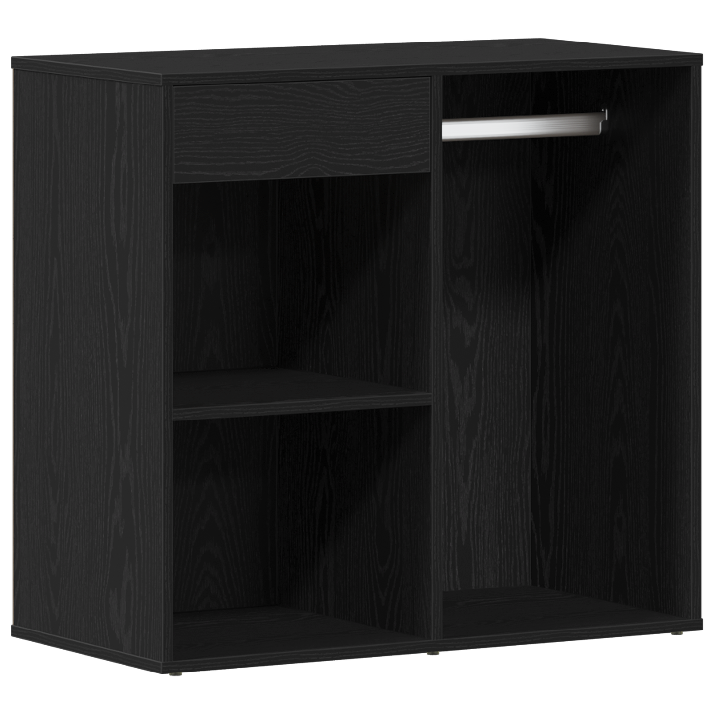 Sminkebord Svart Eik LED