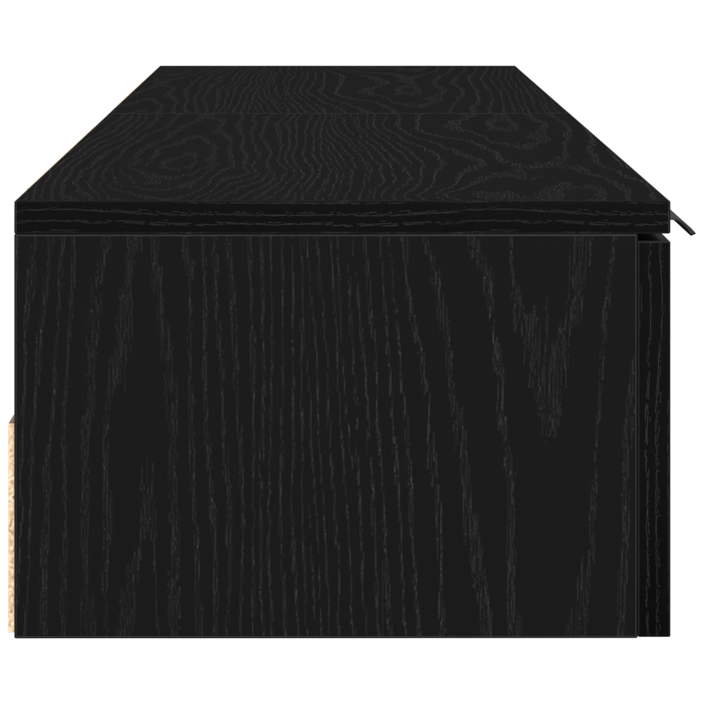 Veggskap Svart Eik 2 stk 68x30x20 cm