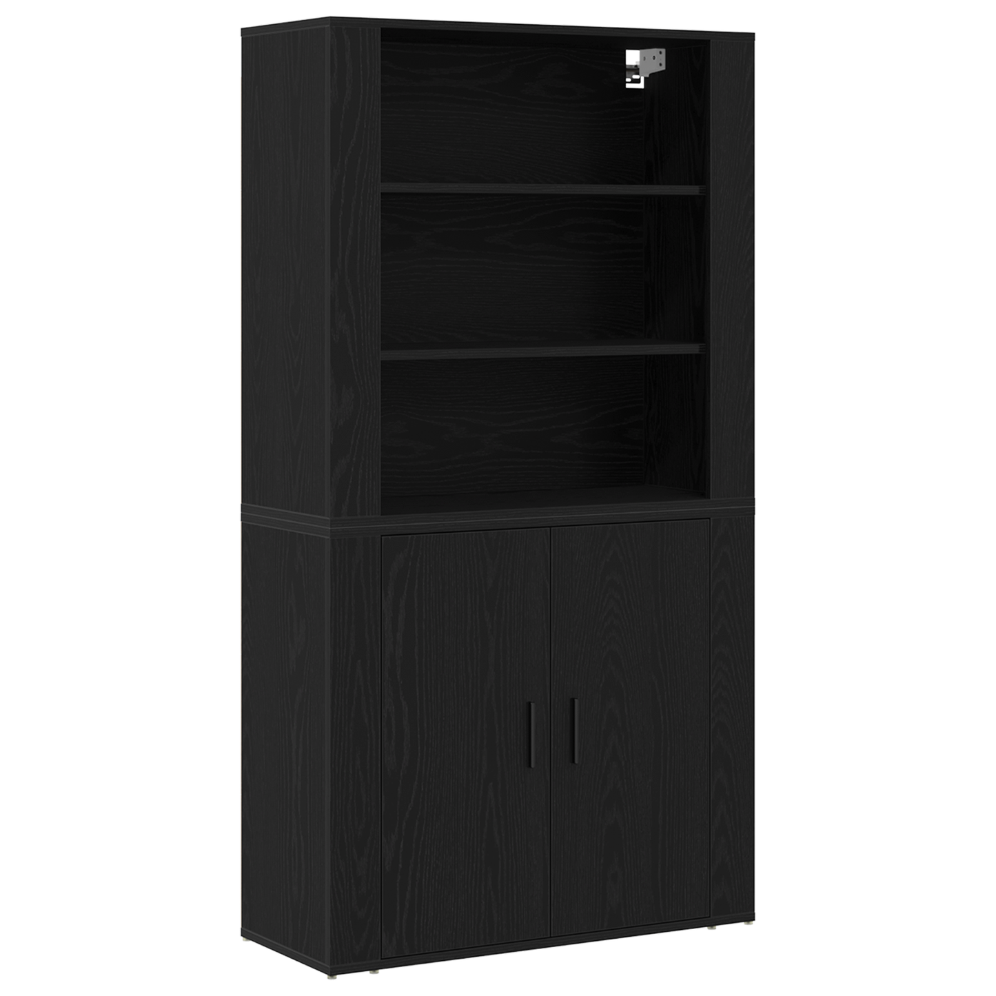 Skap Svart Eik Laminert Tre
