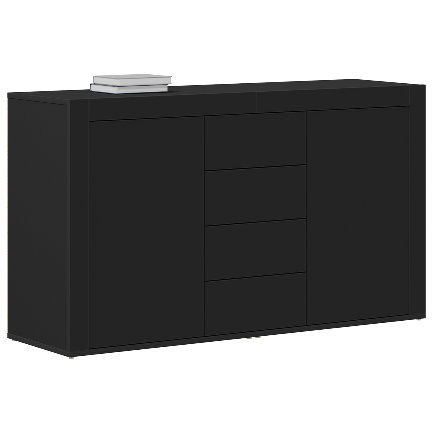 Skjenk Svart 120 x 36 x 69 cm Oppbevaring