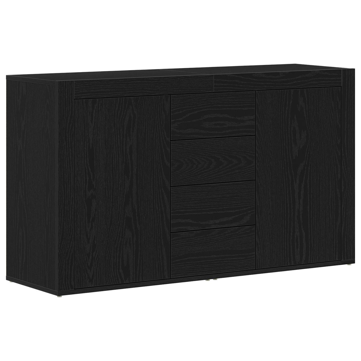 Skjenk Svart Eik 120 x 36 x 69 cm Oppbevaring
