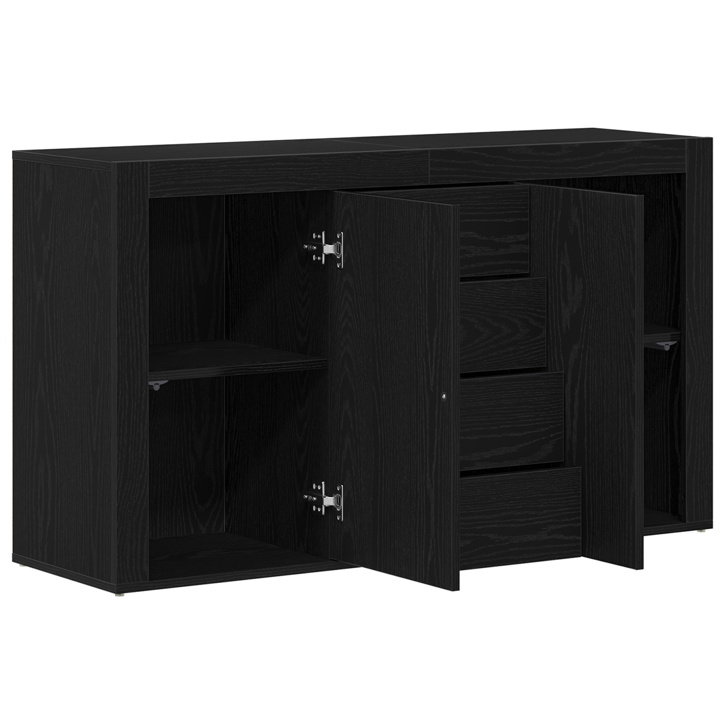 Skjenk Svart Eik 120 x 36 x 69 cm Oppbevaring