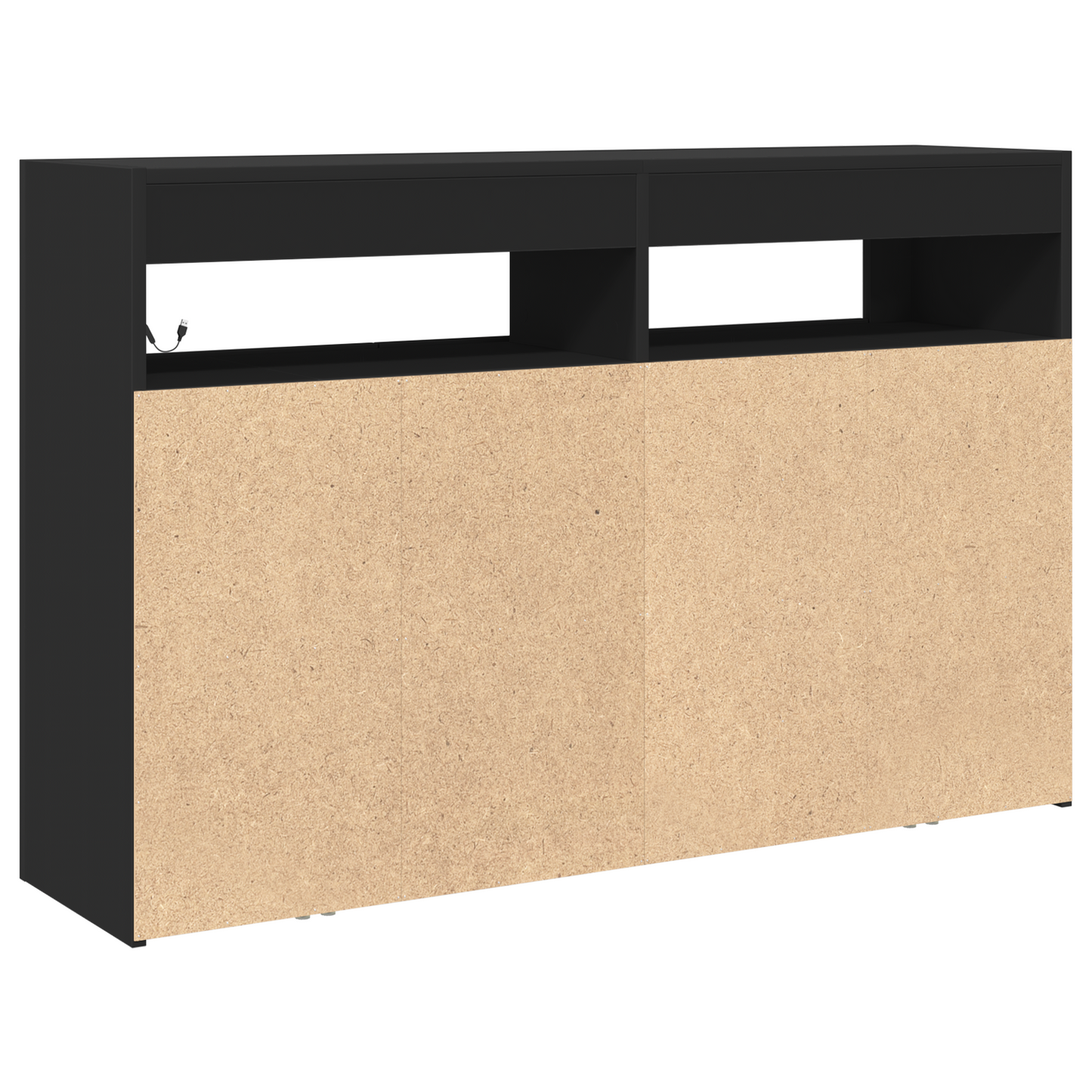 Skjenk Svart 116 x 30 x 75 cm Skjenk