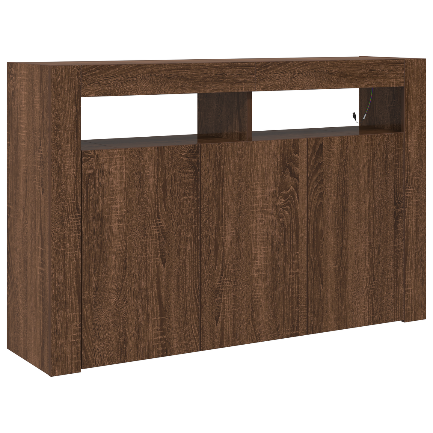 Salongbord Sofabord Brun Eik 116 x 30 x 75 cm Rektangulært