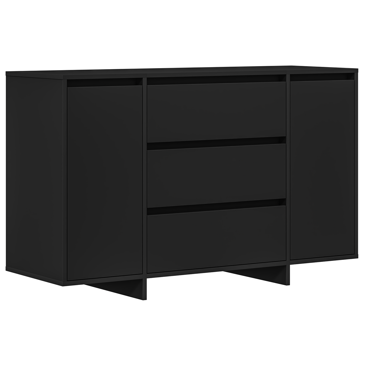 Skjenk Svart 120x41x75 cm