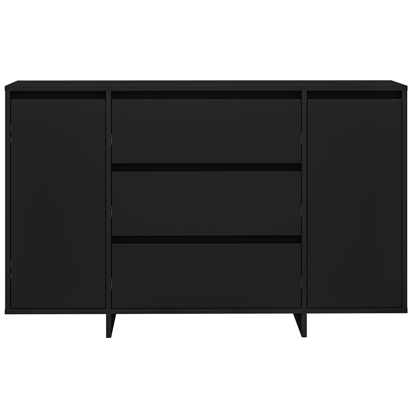 Skjenk Svart 120x41x75 cm