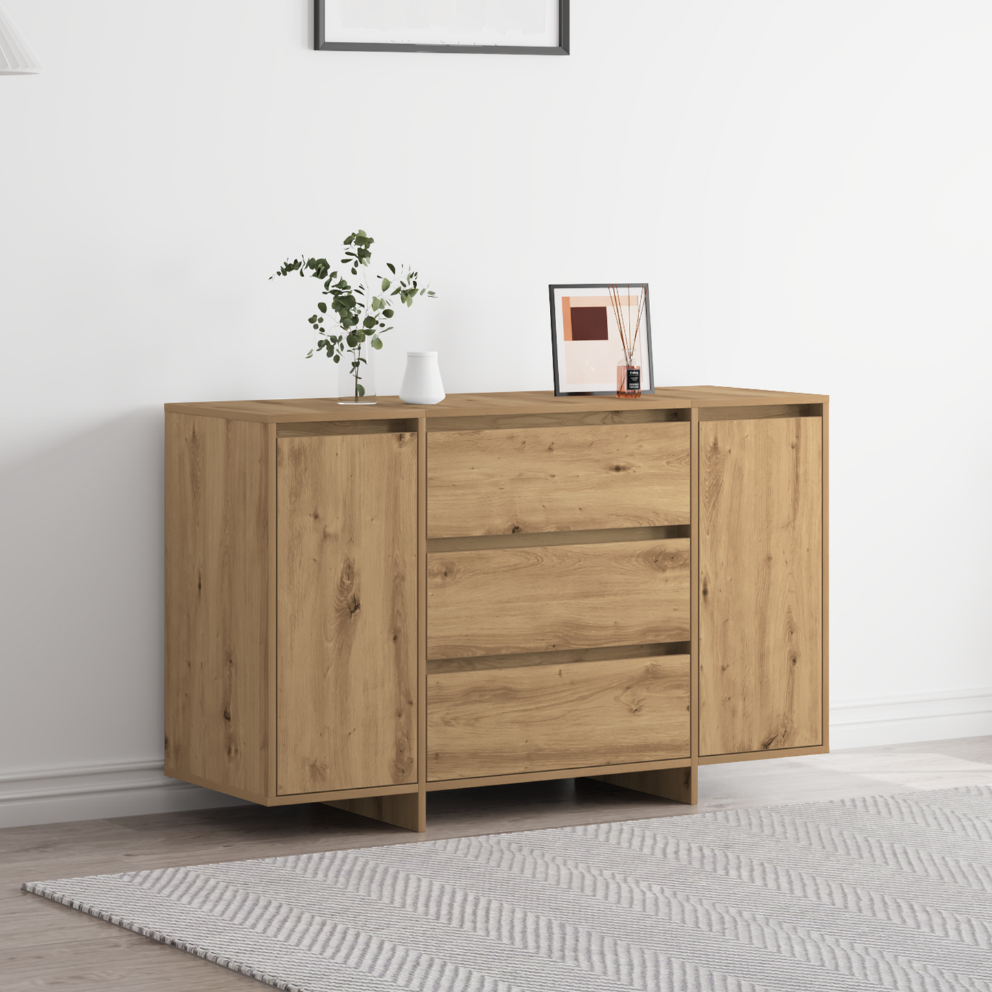 Skjenk Artisan Eik 120x41x75 cm