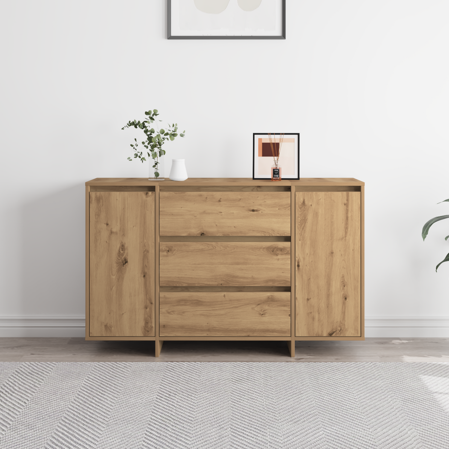 Skjenk Artisan Eik 120x41x75 cm