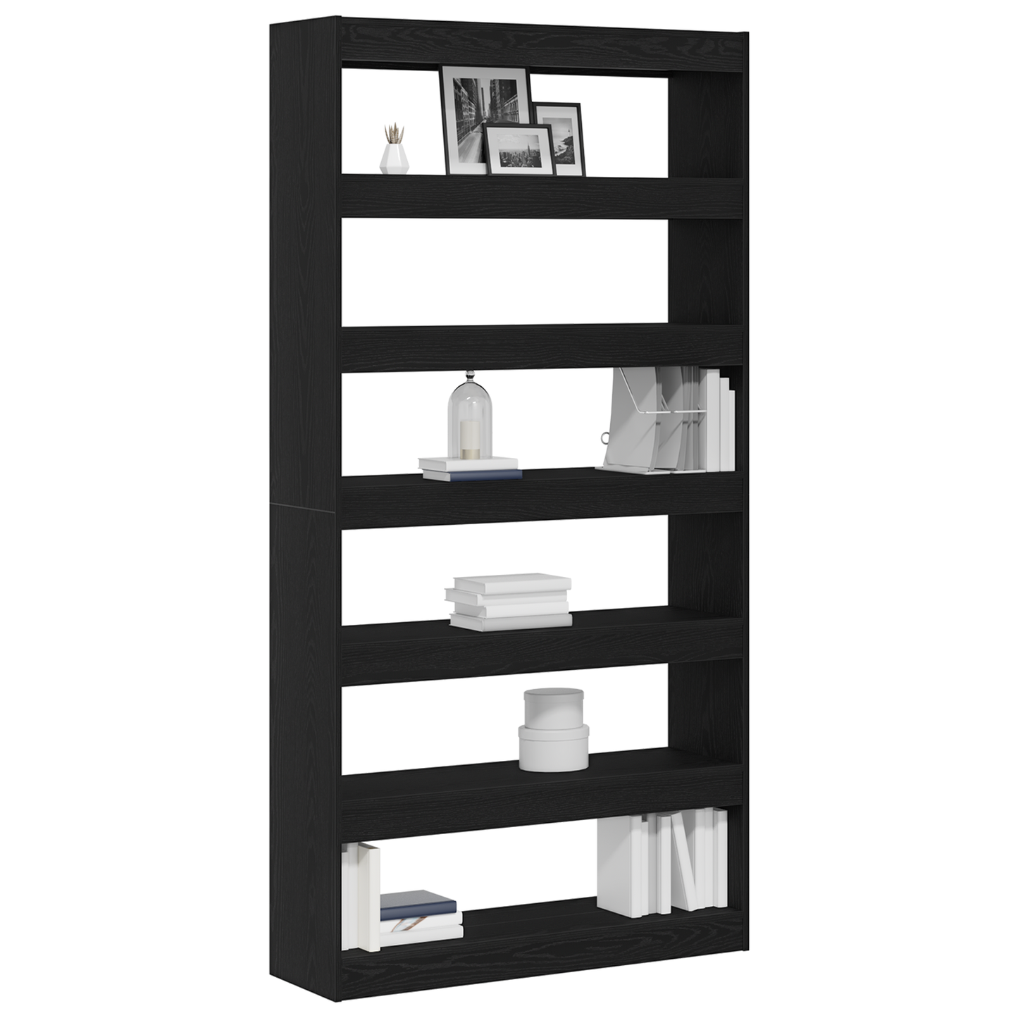 Bokhylle Svart Eik 100 x 30 x 198 cm Hylling