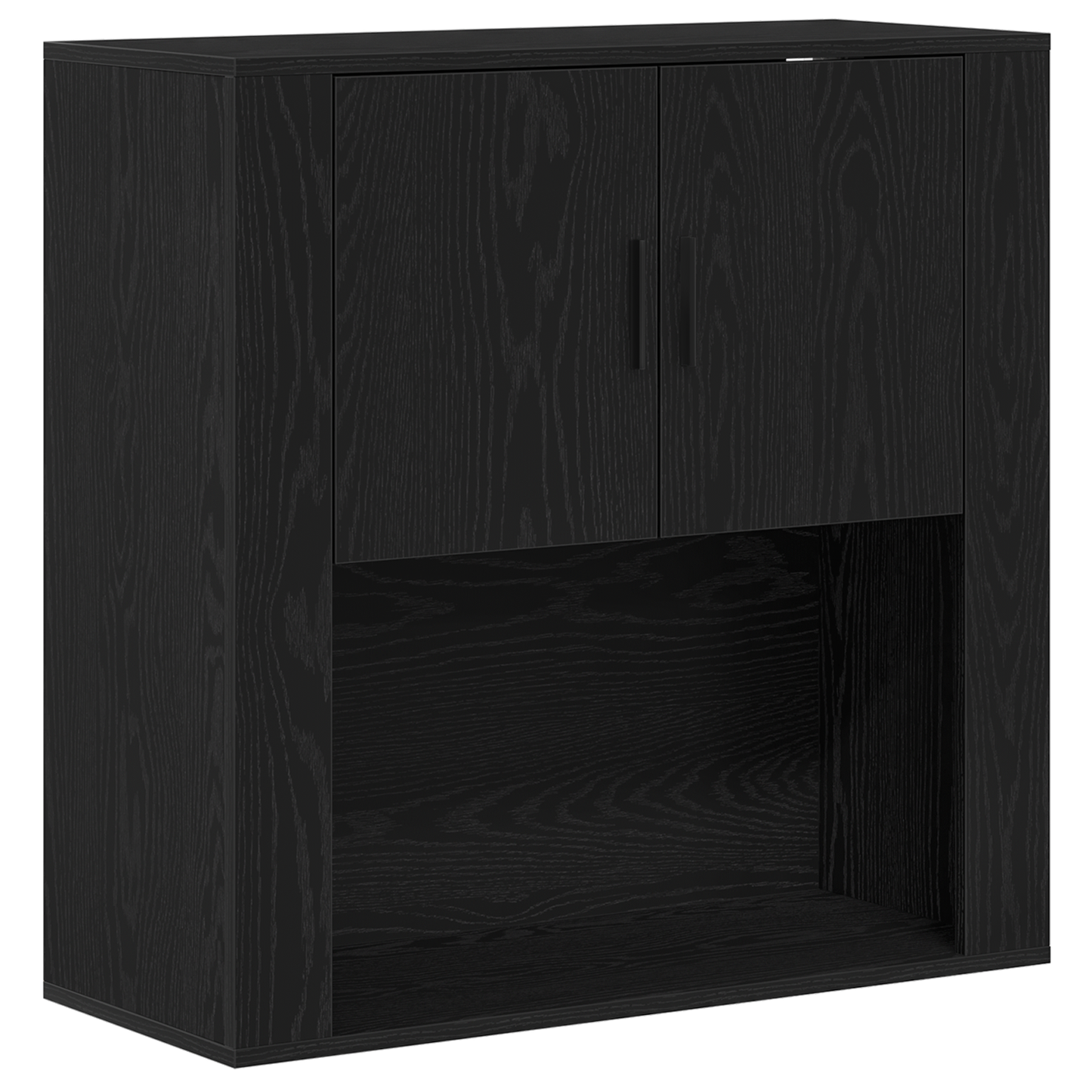 Skap Svart Eik 80x33x150 cm
