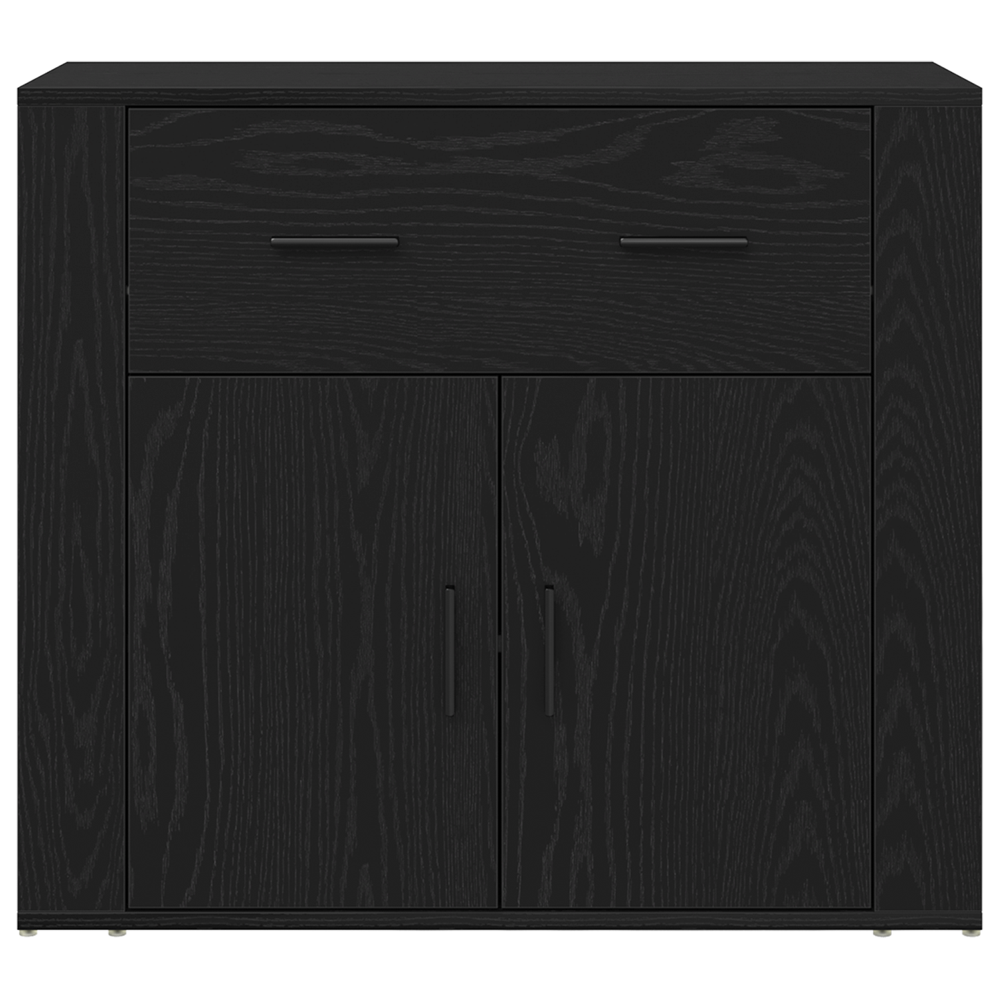 Skap Svart Eik 80x33x150 cm
