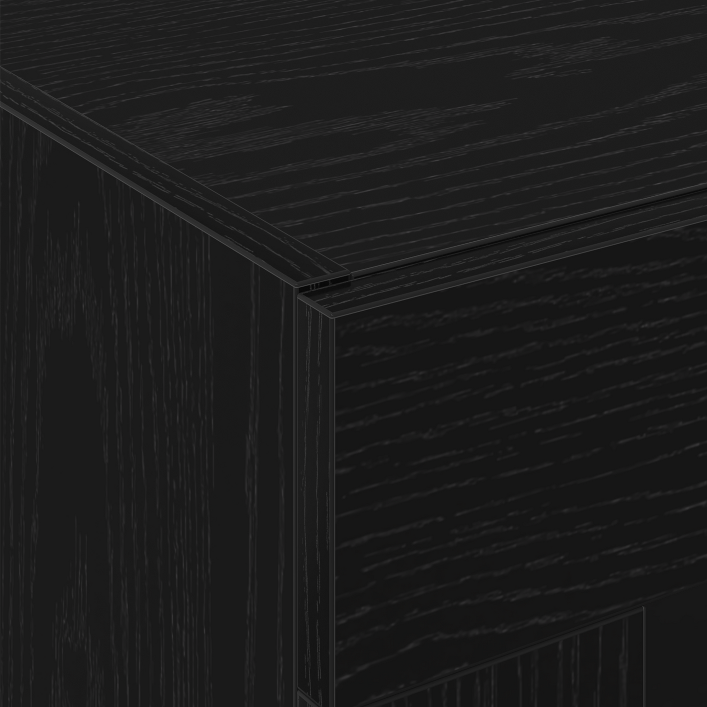 Skap Svart Eik 69.5x34x180 cm