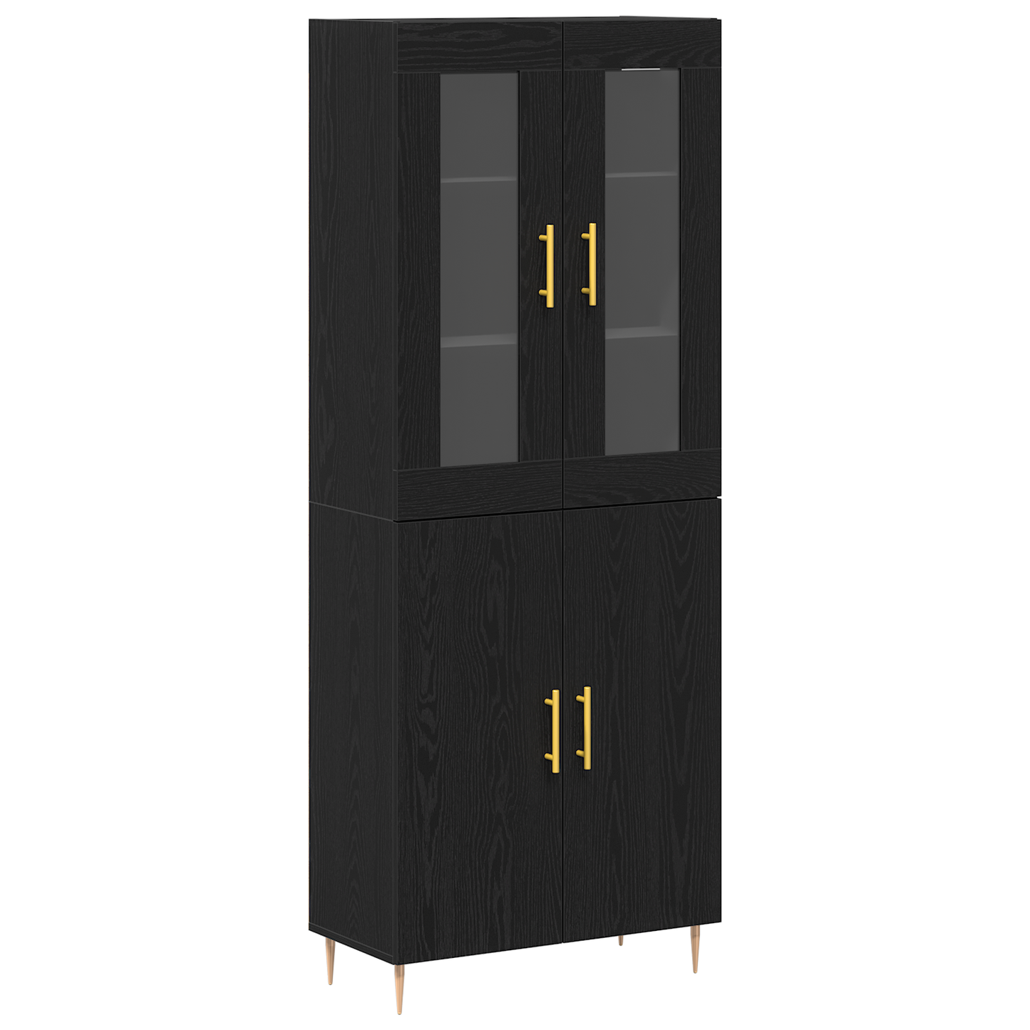 Skap Svart Eik 69.5x34x180 cm