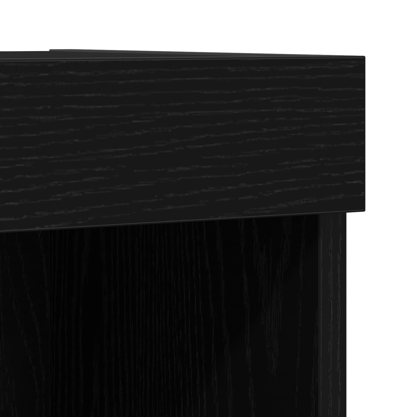 Vegghylle Svart Eik flytende 2 stk 40x28,5x40 cm