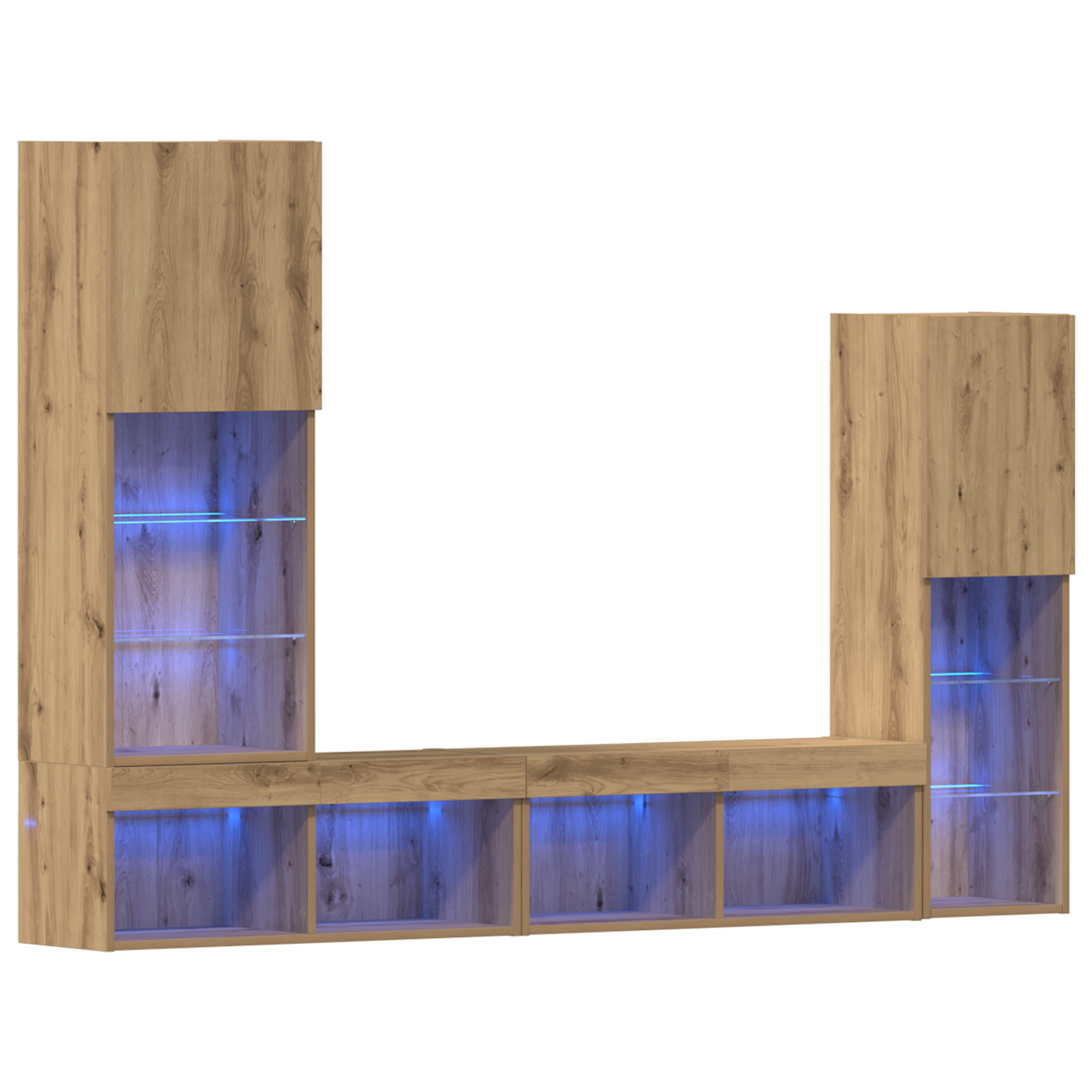 TV-Møbel Artisan Eik TV-skap med LED 40.5x30x102 cm