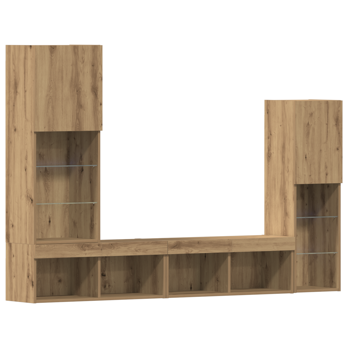 TV-Møbel Artisan Eik TV-skap med LED 40.5x30x102 cm