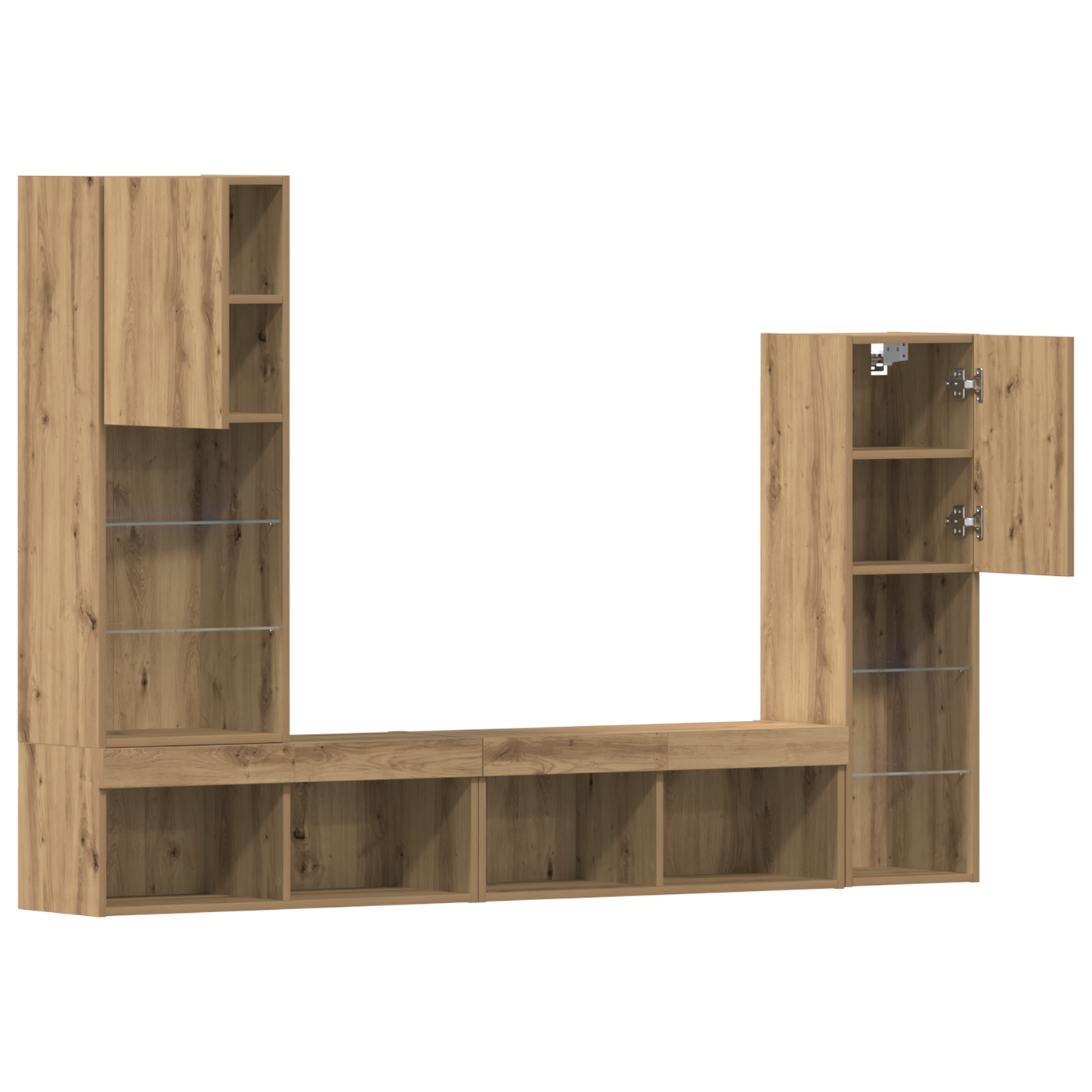 TV-Møbel Artisan Eik TV-skap med LED 40.5x30x102 cm