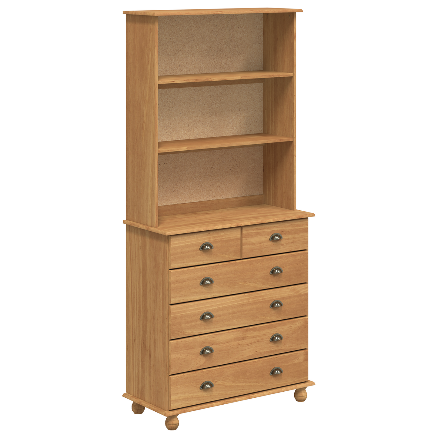 Bokhylle Brun 'ASKIM'Honningbrun 91x40x199.5 cm Solid Furu