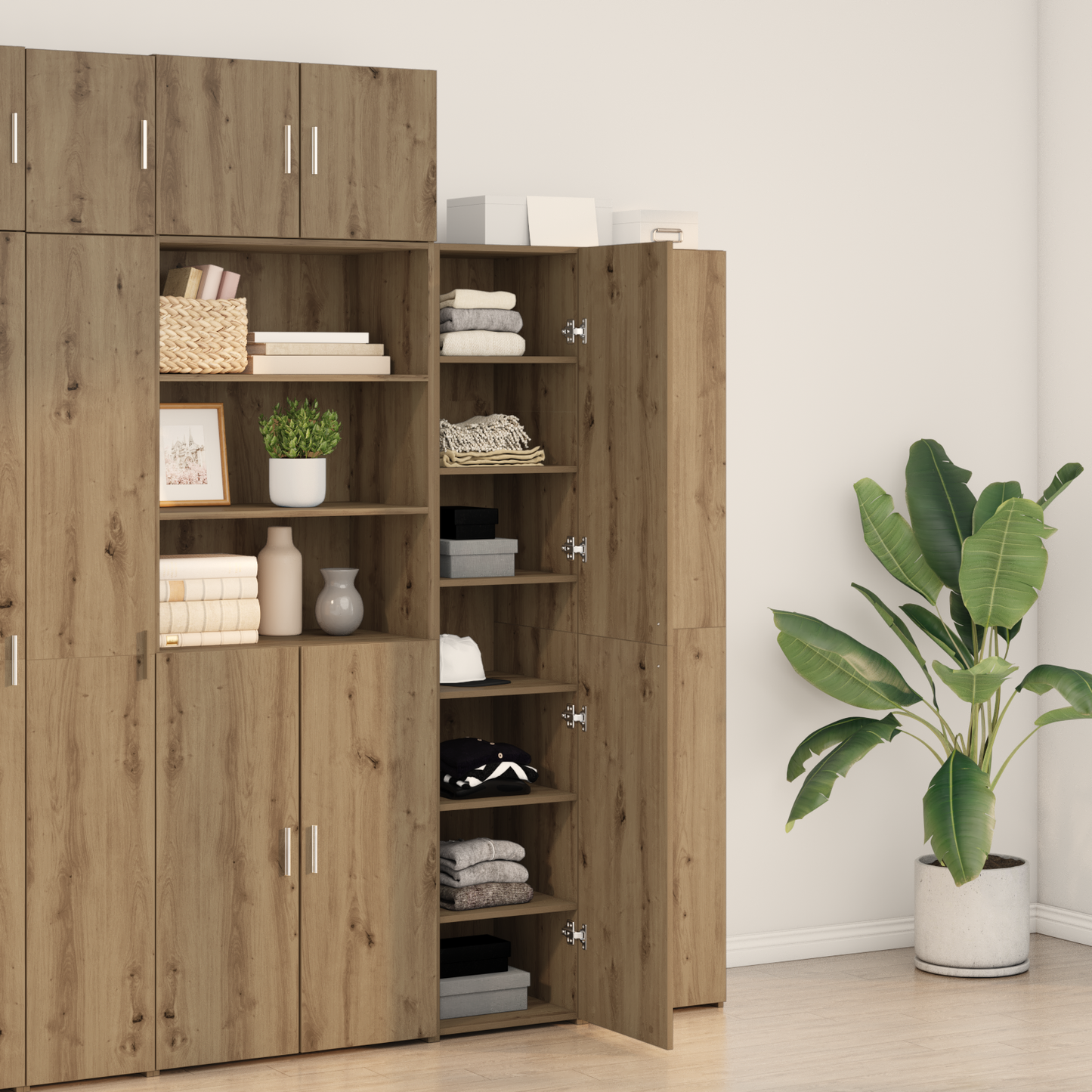 Skap Artisan Eik 40x42.5x185 cm Konstruert Tre