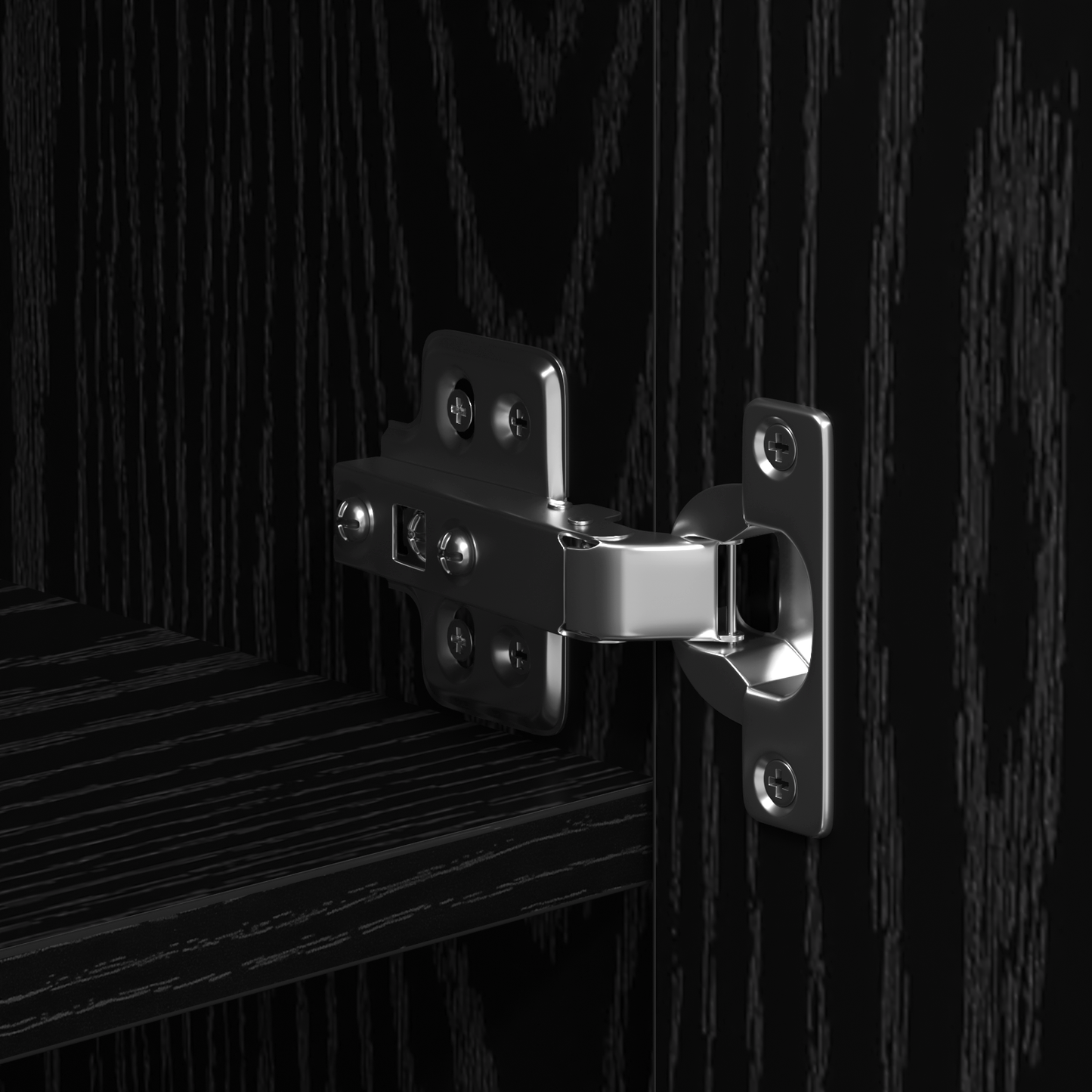 Skap Svart Eik 70x42.5x185 cm