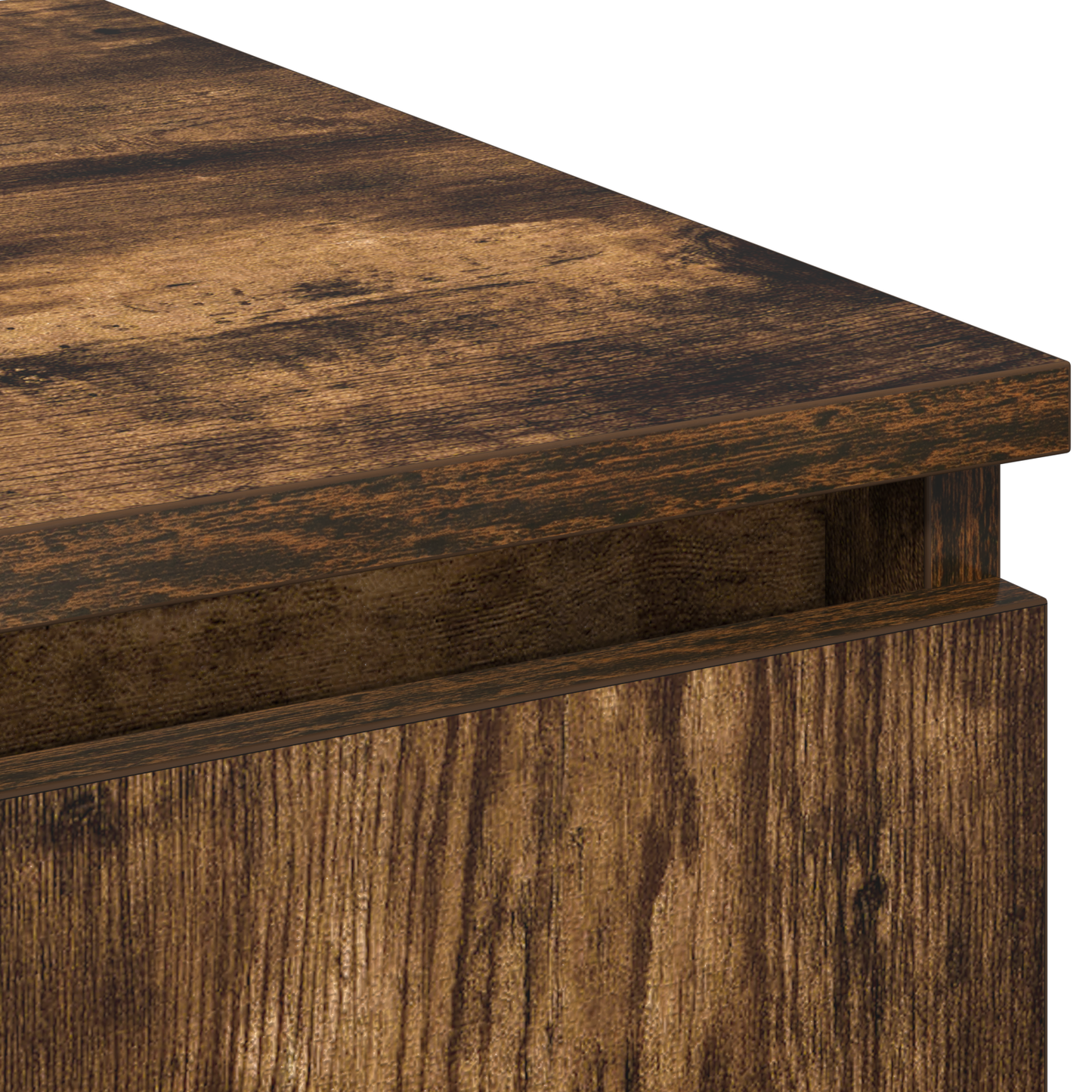 TV-Møbel Røkt Eik TV-skap med LED 180x38x49 cm