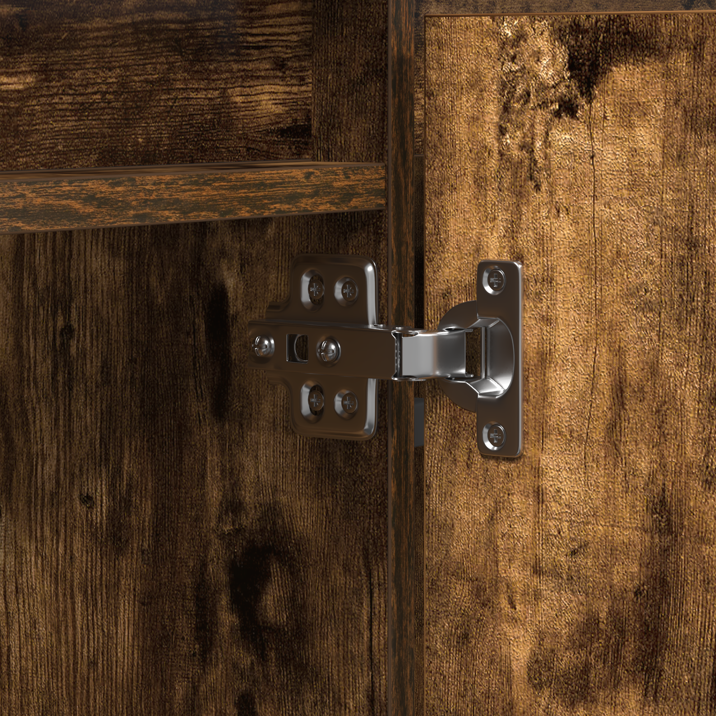 TV-Møbel Røkt Eik TV-skap med LED 180x38x49 cm