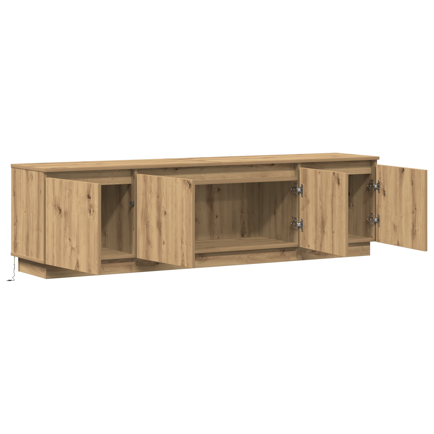 TV-Møbel Artisan Eik skap med LED 180x38x49 cm