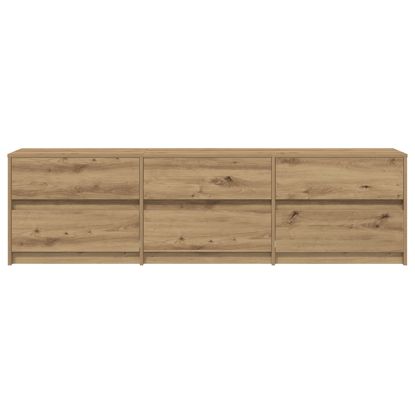 TV-Møbel Brun TV-skap 181 x 34 x 50 cm LED-lamper