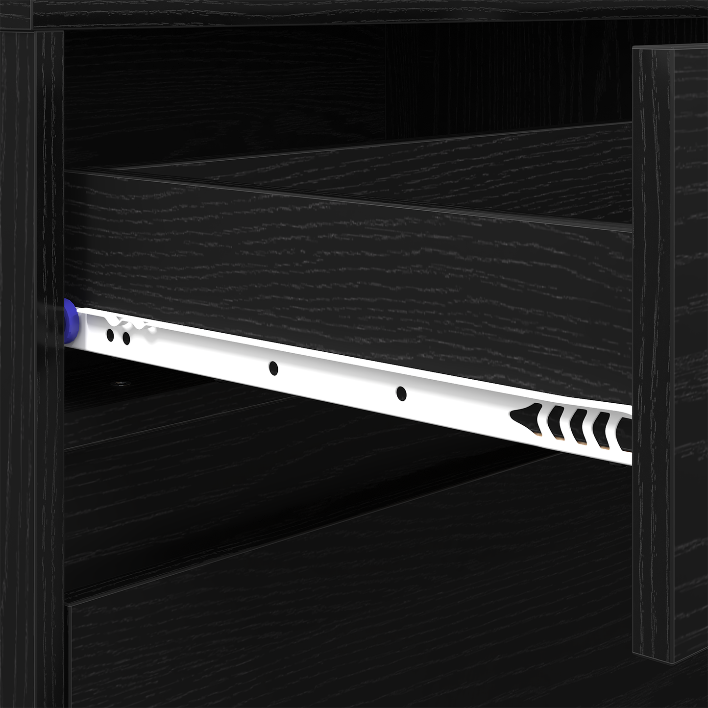 TV-Møbel Svart TV-skap 182 x 34 x 50 cm