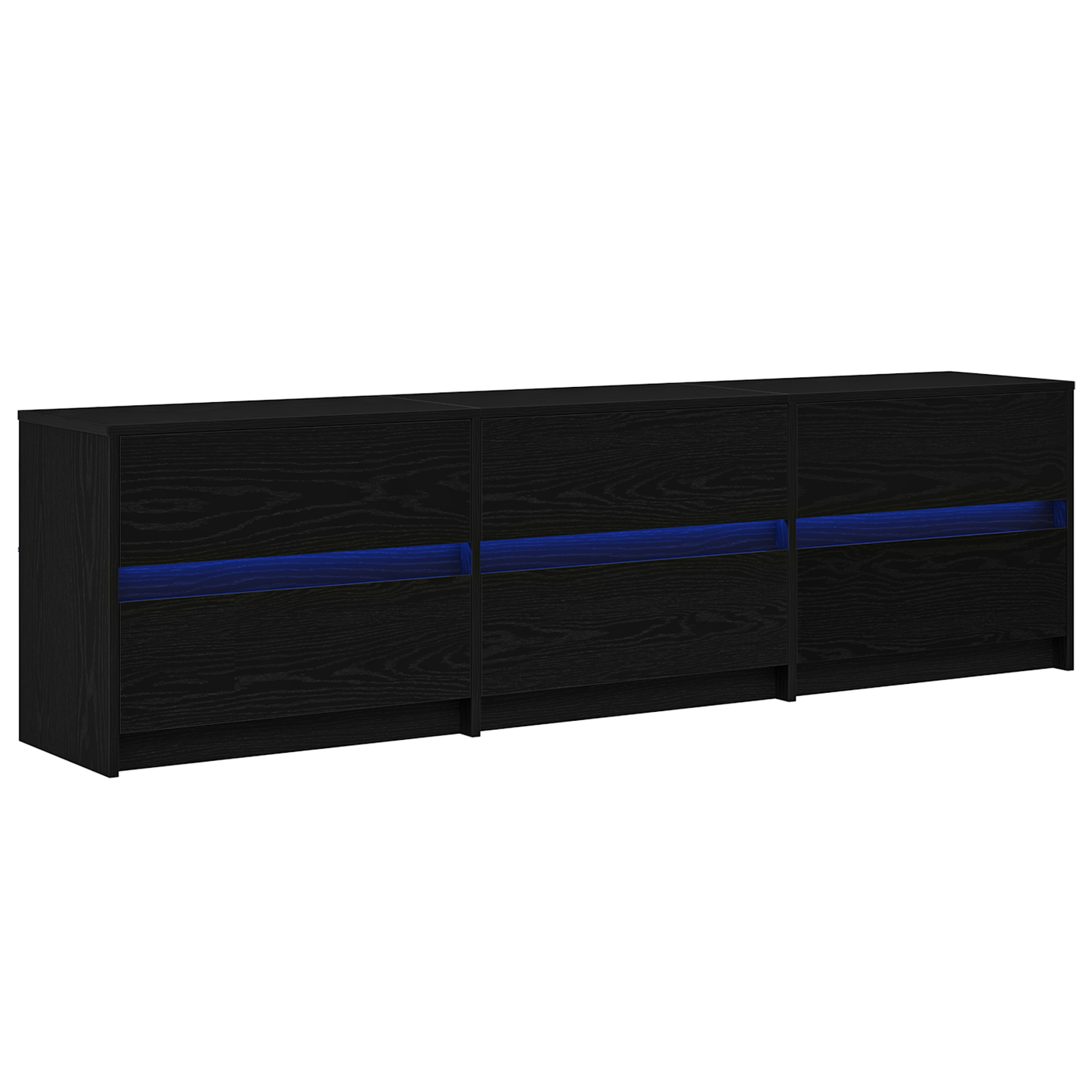 TV-Møbel Svart TV-skap 182 x 34 x 50 cm