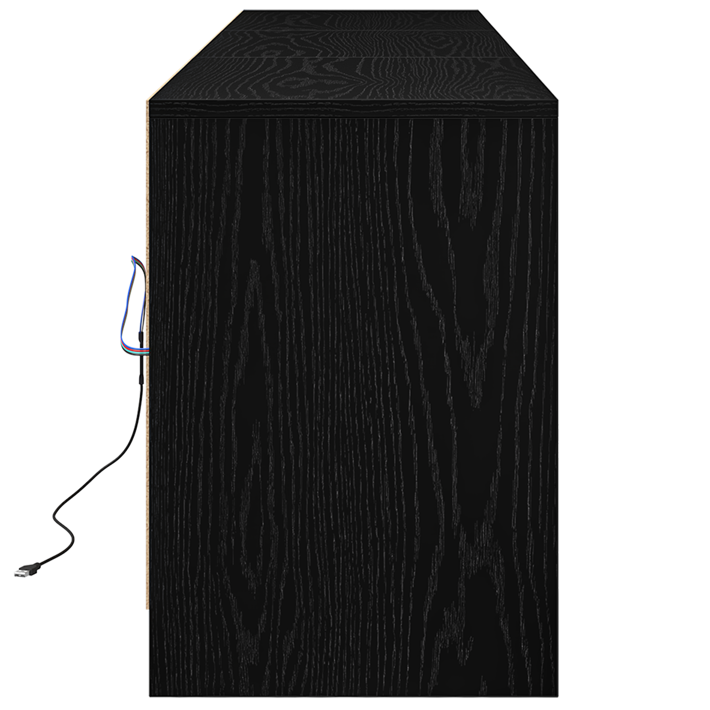 TV-Møbel Svart TV-skap 182 x 34 x 50 cm