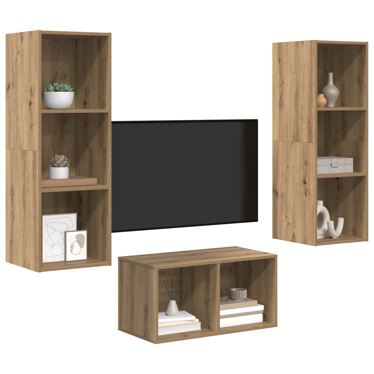 TV-Møbel Artisan Eik TV-benk sett 37 x 37 x 107 cm