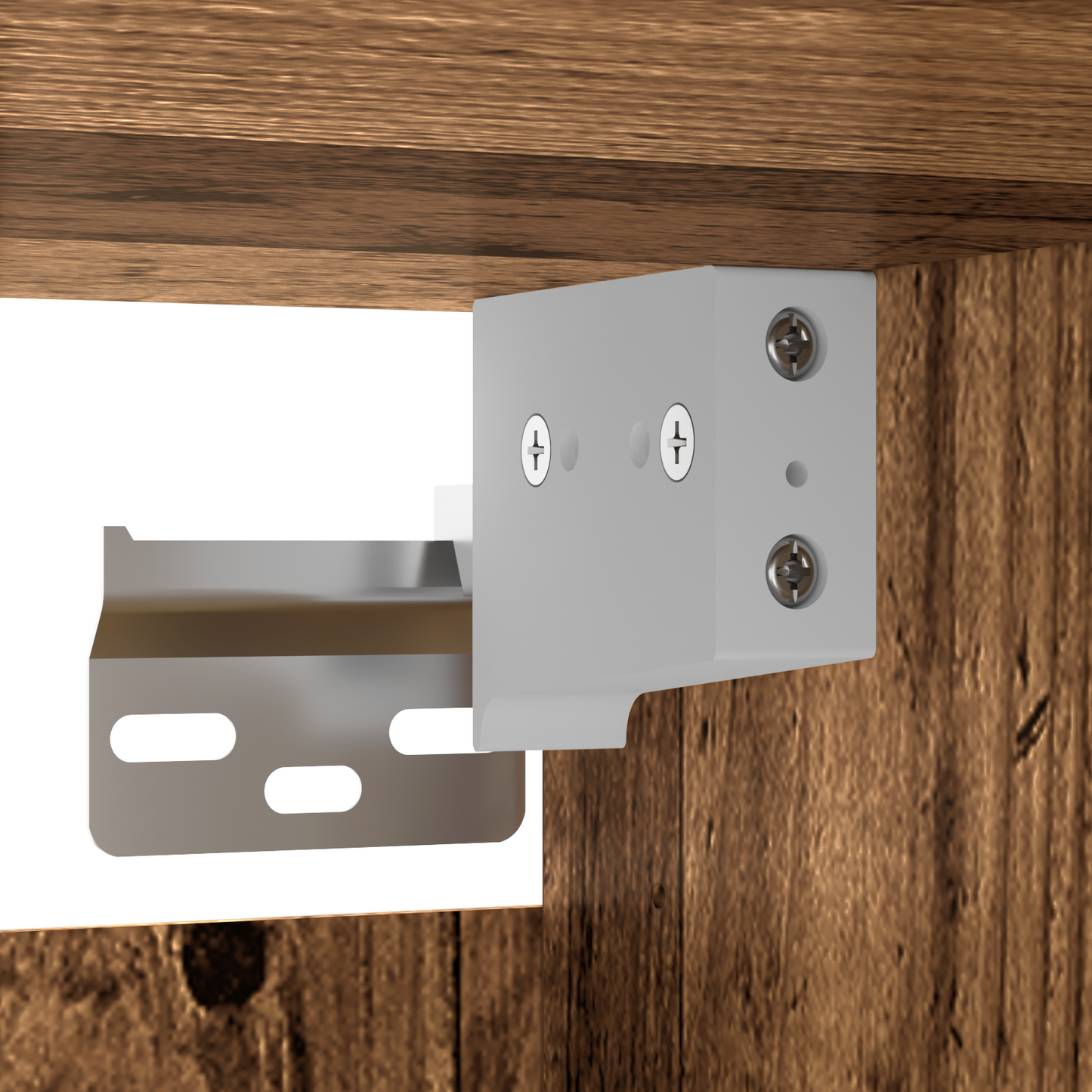 Skap Gammelt Tre hylle Veggmontert med lagring med dør