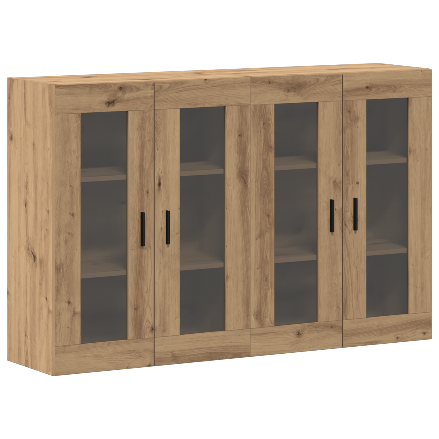 Veggskap Brun Eik 2 stk 69.5x34x90 cm