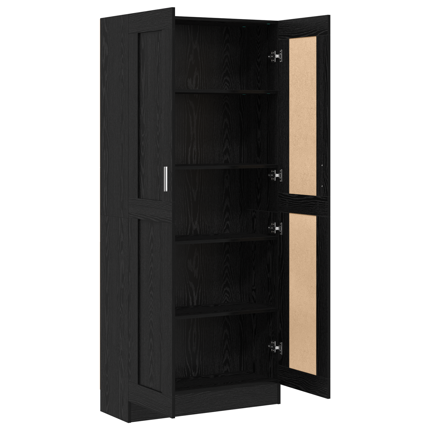 Bokhylle Svart Eik 82.5 x 30.5 x 185 cm