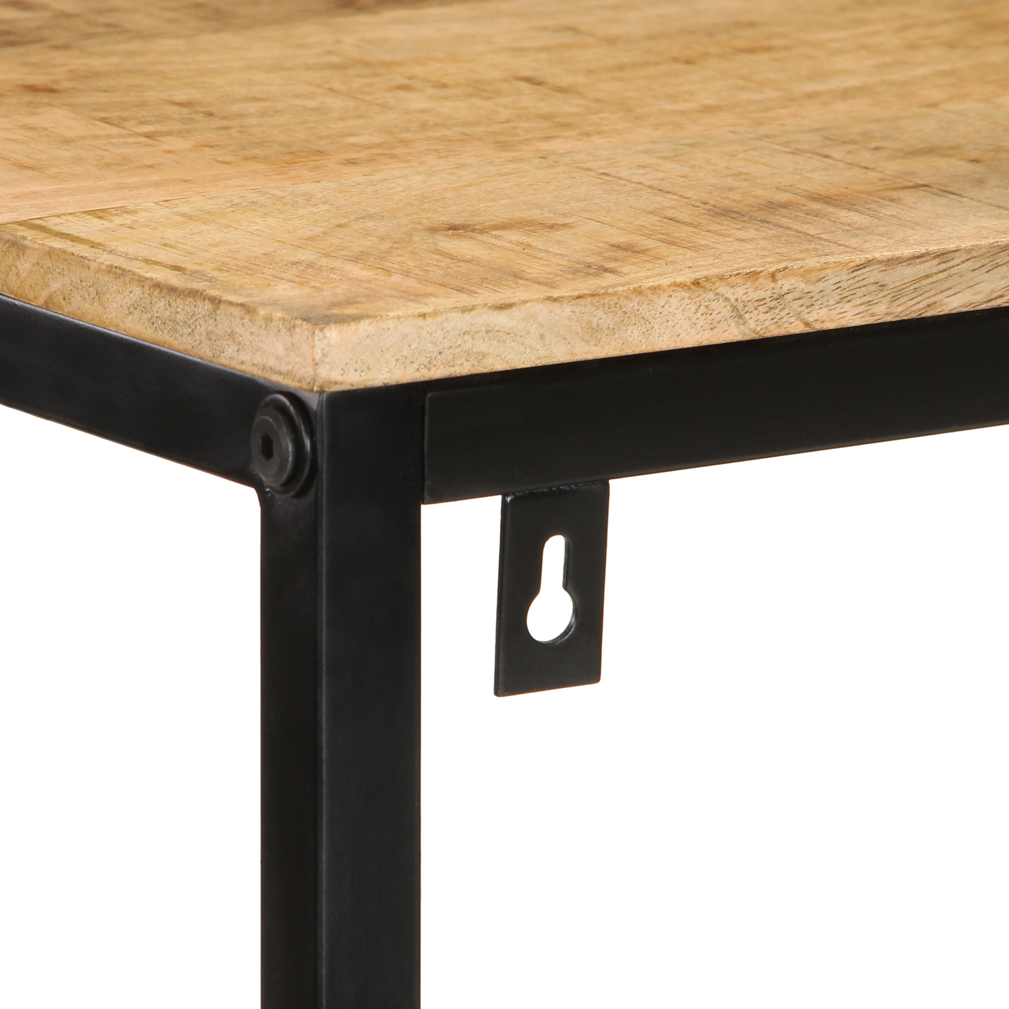 Bokhylle Tre 70x35x110 cm Massivt Tre røft mango