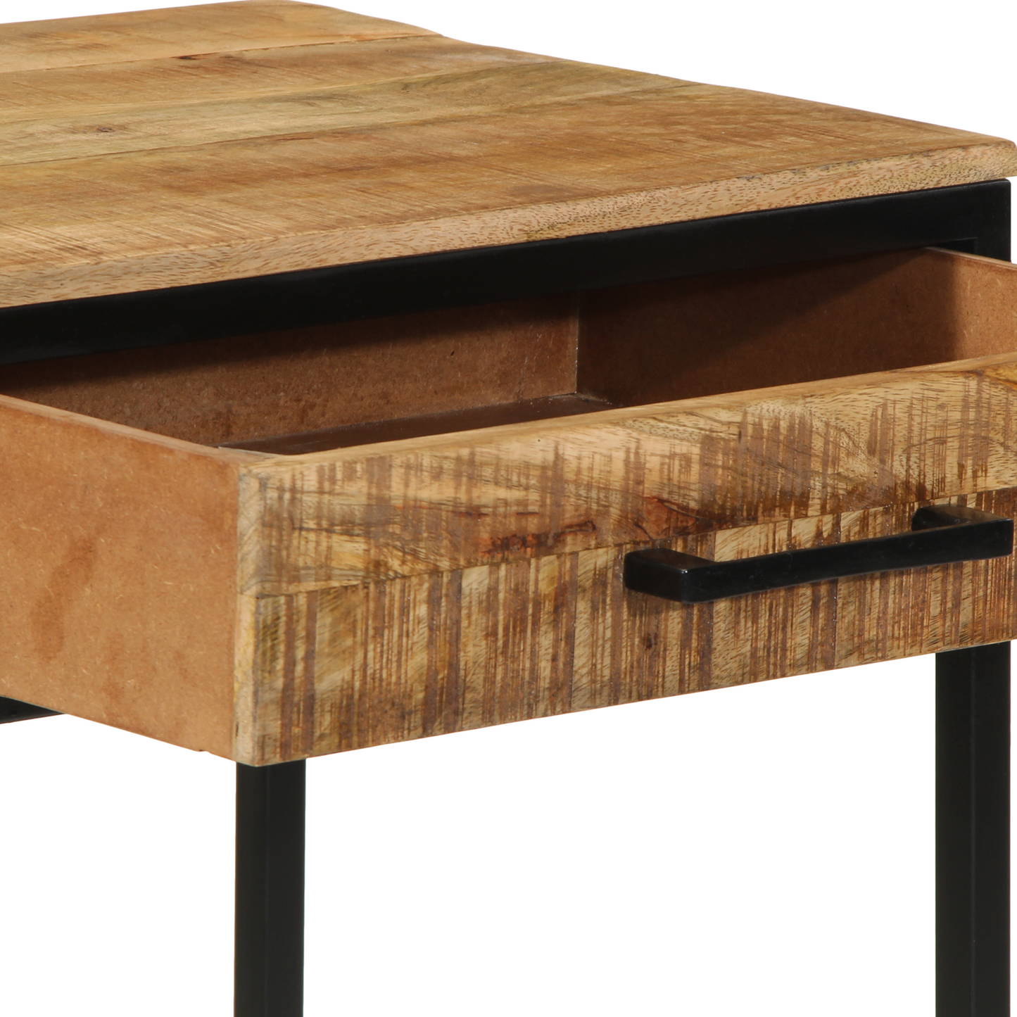 Sminkebord Tre 100x40x75/120 cm Solid Tre Grov Mango