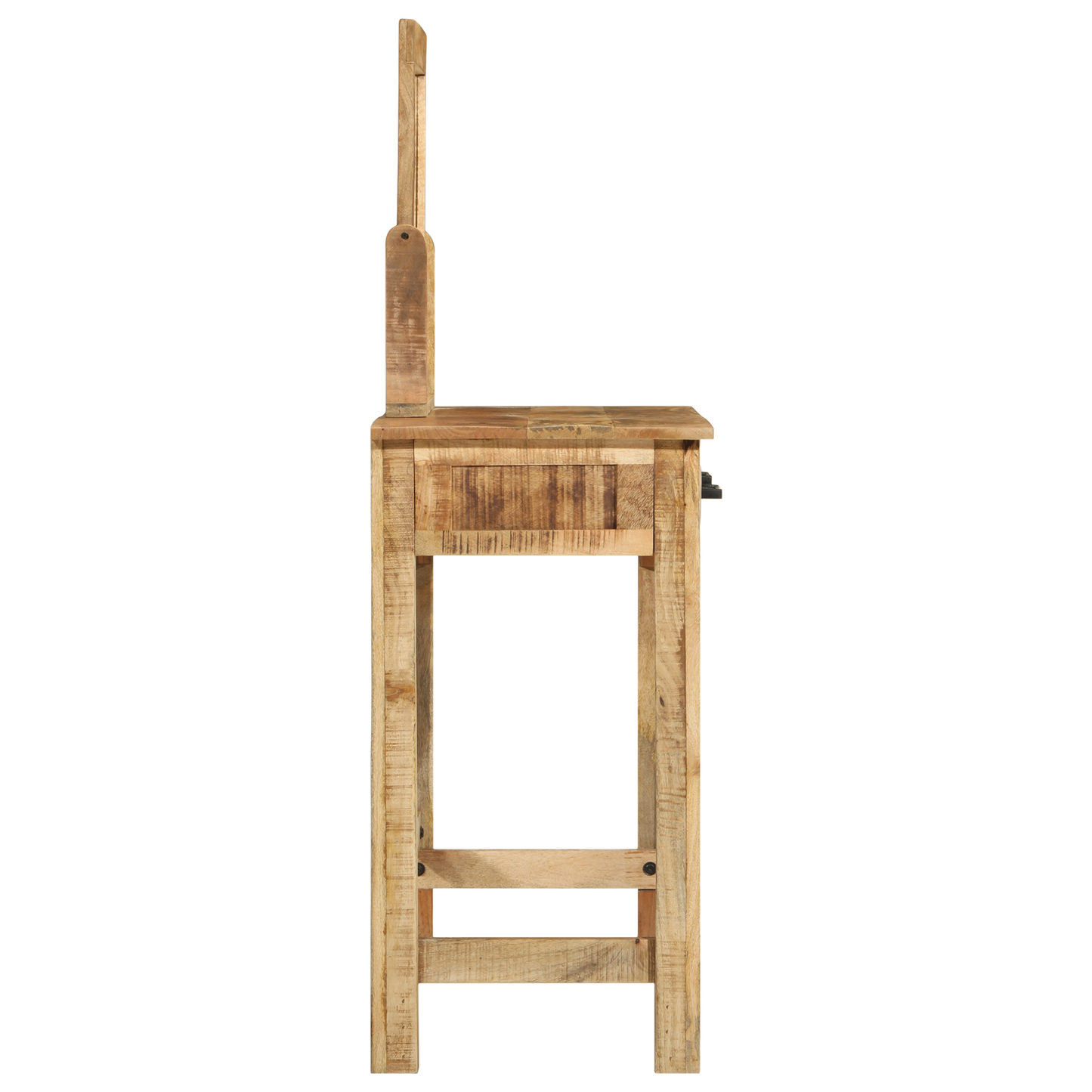 Sminkebord Tre Speil Massivt Tre Grovt Mango